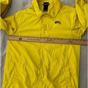 Nike Jackets Coats Nike Sb Yellow Coach Jacket Men Size Small Button Down Pockets Windbreaker Poshmark